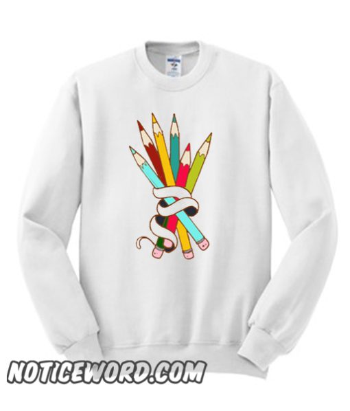 Colored Pencils Bouquet smooth Sweatshirt