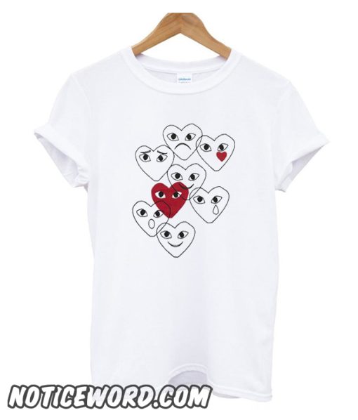 Comme des Garcons Play Emoji smooth T-Shirt