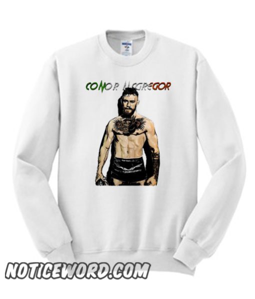 Conor Mcgregor White smooth Sweatshirt