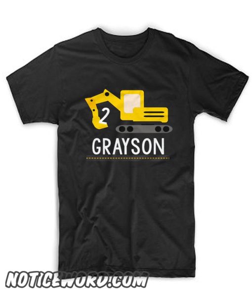 Construction birthday boy smooth t-shirt