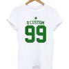 Custom Text Number Green Clover St Patrick's Day smooth T-Shirt