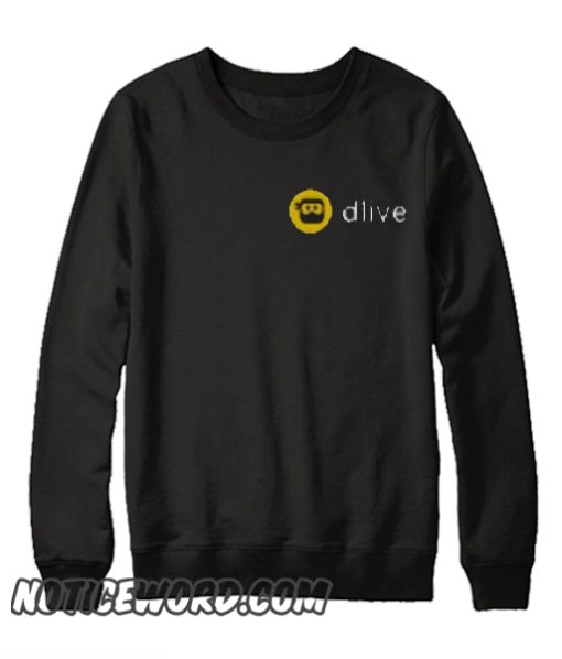 DLive Full Logo Dark Apparel smooth Sweatshirt