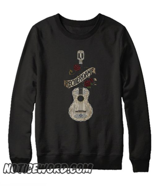 Disney Pixar Coco Rustic Recuerdame Guitar smooth Sweatshirt