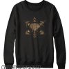 Elephant in Sacred Geometry Black and gold smooth Sweatshirt