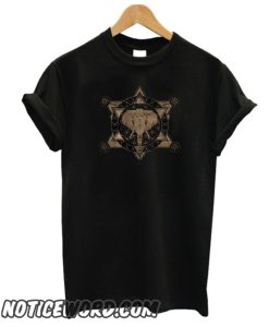 Elephant in Sacred Geometry Black and gold smooth T-ShirtElephant in Sacred Geometry Black and gold smooth T-Shirt