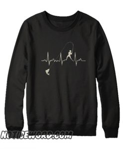 Fishing heartbeat smooth Sweatshirt