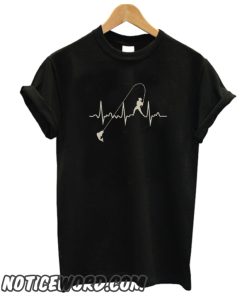 Fishing heartbeat smooth Tshirt