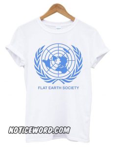 Flat Earth Society smooth T shirt