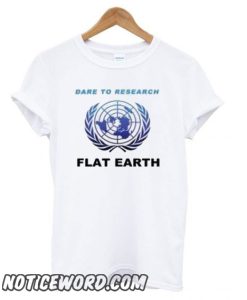 Flat Earth White smooth T shirt