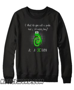 Funny Math Joke Shirt-Snake Pi Number for Math Lov smooth Sweatshirt