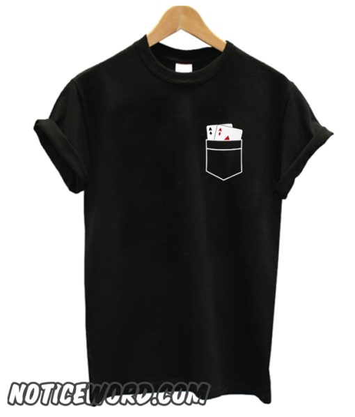 Funny Pocket Aces smooth T-Shirt