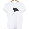 Ginkgo biloba Lino cut nature inspired leaf pattern smooth t-shirt