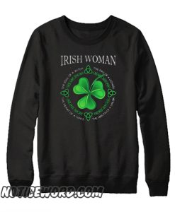 Irish Woman the soul of an angel smooth Sweatshirt