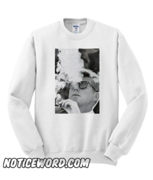 JFK Smoking with Shades John F Kennedy President smooth Sweatshirt