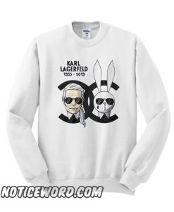 Karl lagerfeld and rabbit chanel smooth Sweatshirt