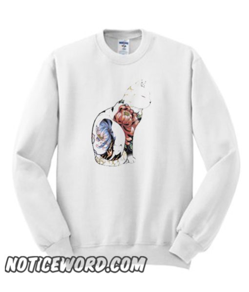 Kitsune Cat Tattoo smooth Sweatshirt