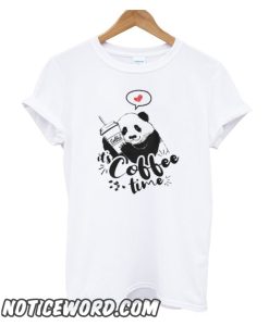 Panda loves coffee smooth T-Shirt