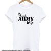 Proud Army Wife smooth t-shirt