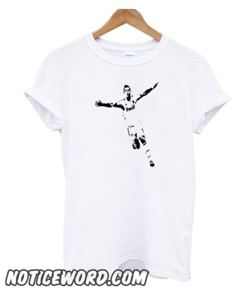 Ronaldo high quality White cotton smooth t shirt for women