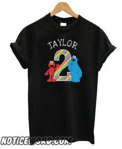 Sesame Street Pals Chalkboard Rainbow 2nd Birthday Toddler smooth T-shirt