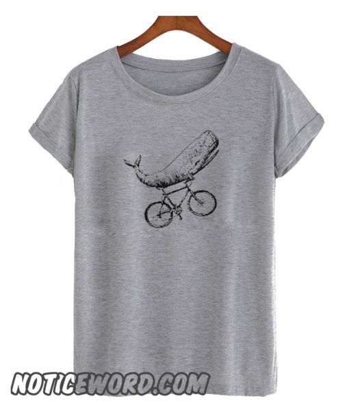 Whale on a Bike smooth T-Shirt