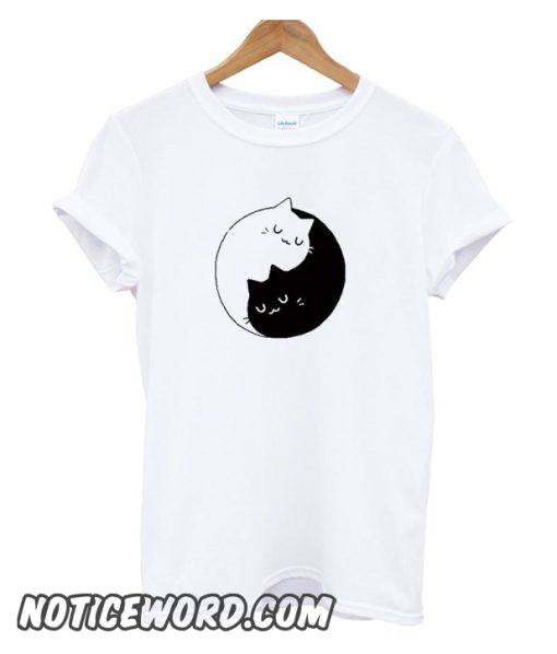 Yin Yang Cat smooth T Shirt