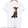 floral fox smooth t-shirt