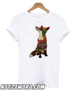 floral fox smooth t-shirt