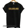 Black CEO000000 smooth T shirt