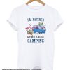 Flamingo I’m retired my job is to go camping smooth T-Shirt