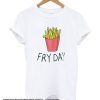 Fries Letter Print smooth T-shirt