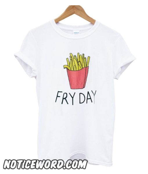 Fries Letter Print smooth T-shirt