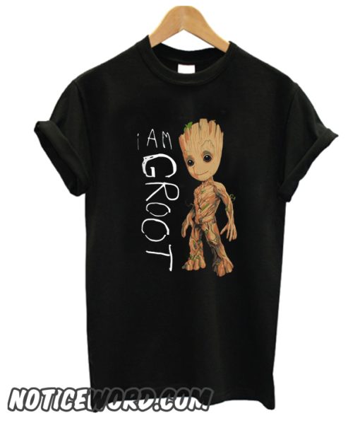 GUARDIANS OF THE GALAXY I AM GROOT smooth T SHIRT