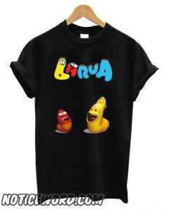 LArva Cartoon Black smooth T shirt