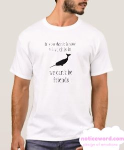 Narwhal Silhouette smooth T Shirt