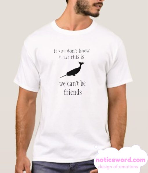 Narwhal Silhouette smooth T Shirt