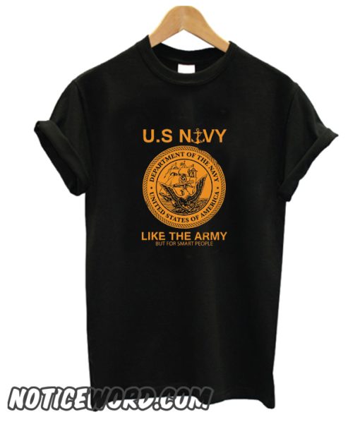 Navy Veteran smooth T Shirt