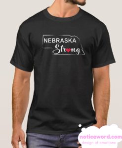 Nebraska Strong Black smooth T shirt
