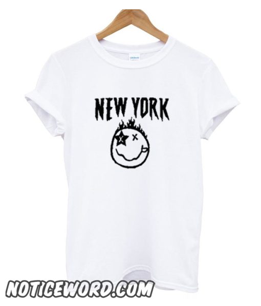 New York Smiley smooth T Shirt