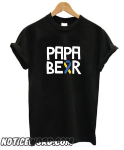 Papa Bear Down Syndrome Awareness smooth T-Shirt