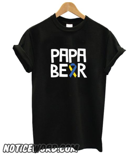 Papa Bear Down Syndrome Awareness smooth T-Shirt