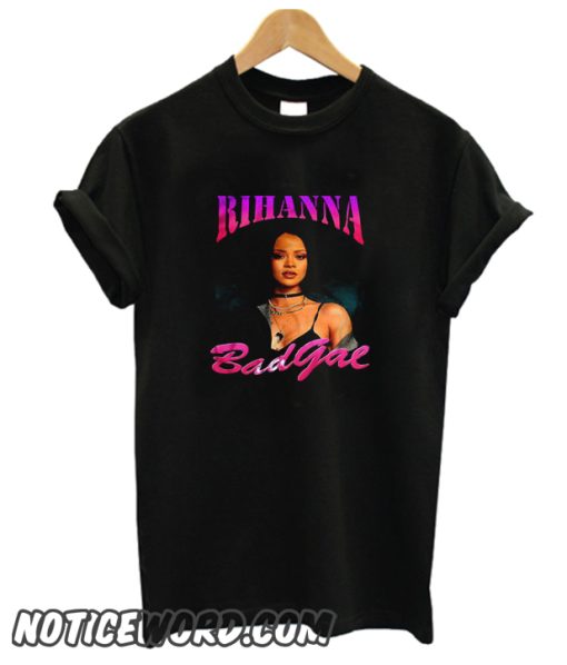 Rihanna on Purple Letter smooth T-Shirt