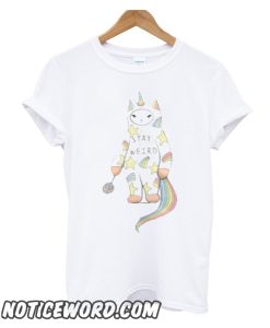 Stay Weird With Love From Unicorn Cat smooth T-Shirt