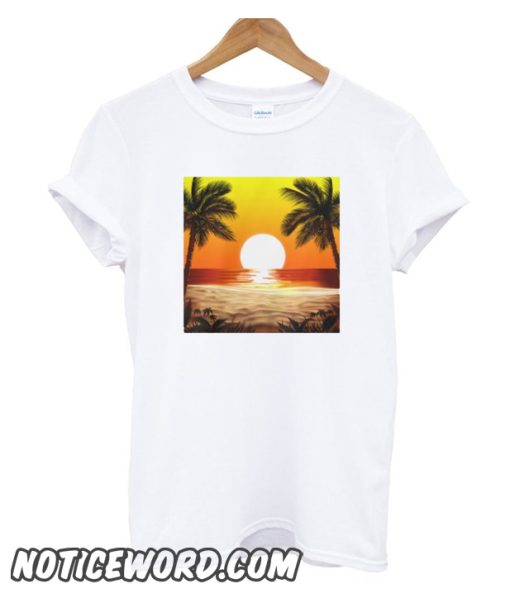 Sundown on Beach smooth T-Shirt