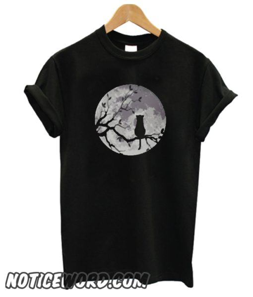 The Cat And The Moon smooth T-Shirt
