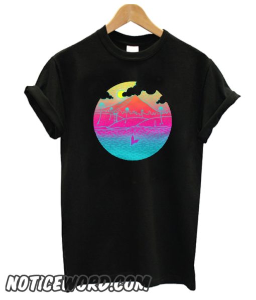 Tropical Island Summer Beach Whale smooth T-Shirt