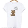 Tshirt with a cute bear holding a fish smooth t-shirt