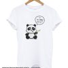 Tshirt with a small little cute panda smooth t-shirt