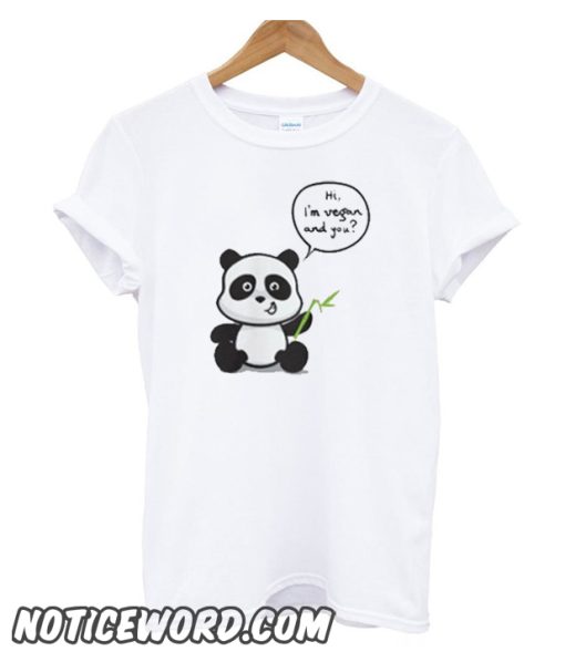 Tshirt with a small little cute panda smooth t-shirt