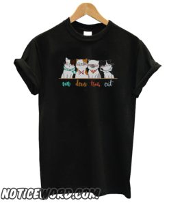 Un Deux Trois Cat Shirt gift For Cat Lovers smooth t-shirt